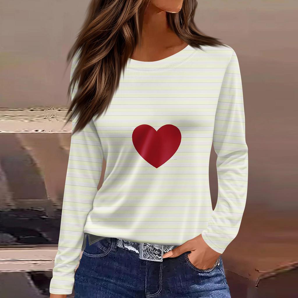 Women's Fashion Hem Slit Casual Floral Print Round Neck Long Sleeve Top