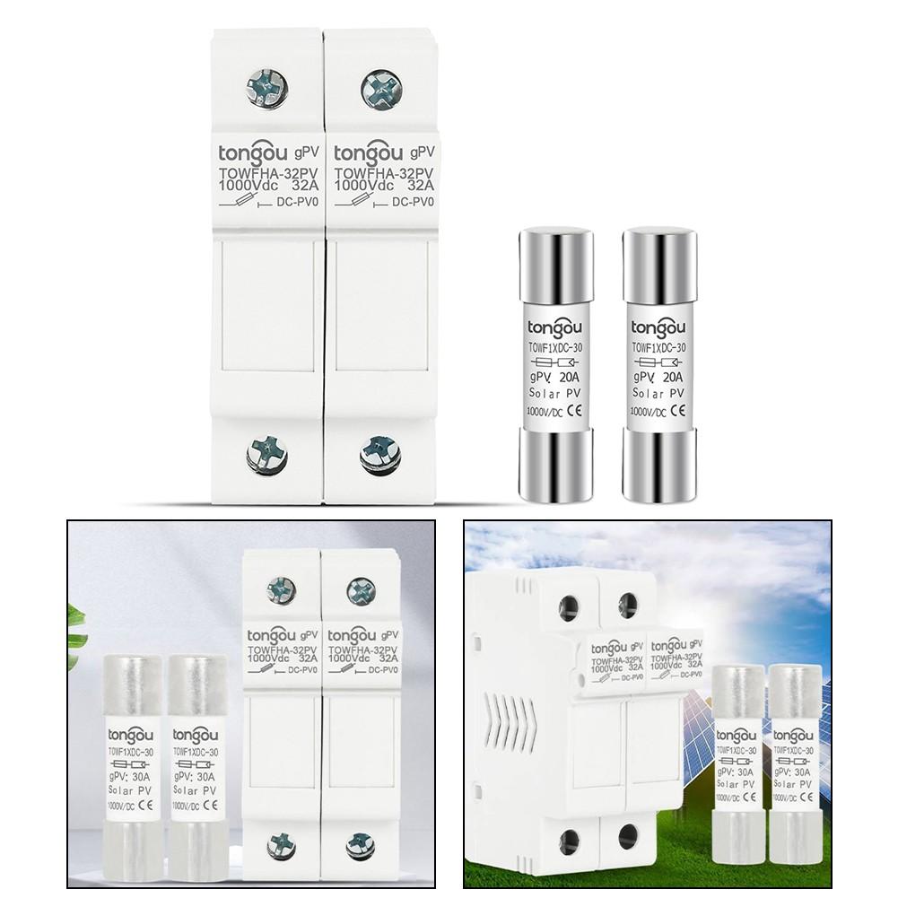 Compact Solar Fuse and Holder Set for Easy Installation In For PV Systems