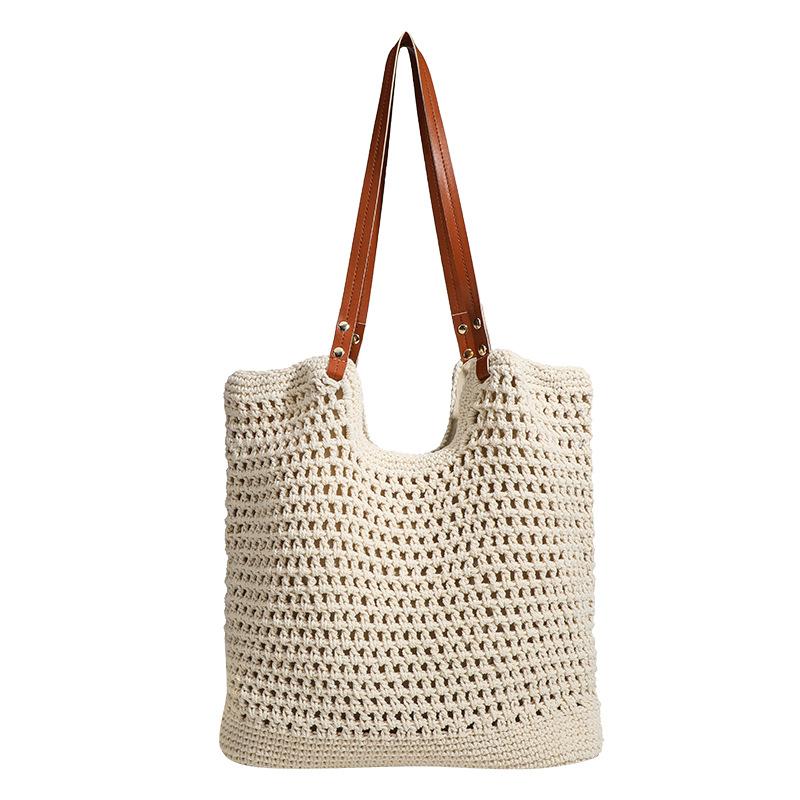 Beach Holiday Woven Tote Bag Women's New Summer Large Capacity Single Shoulder Armpit Bag