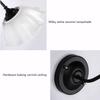Flower Wall Kinquet, 220V E27 Buldless Night Light for Bedroom, Modern Creative Rustic Iron Lamp, Black