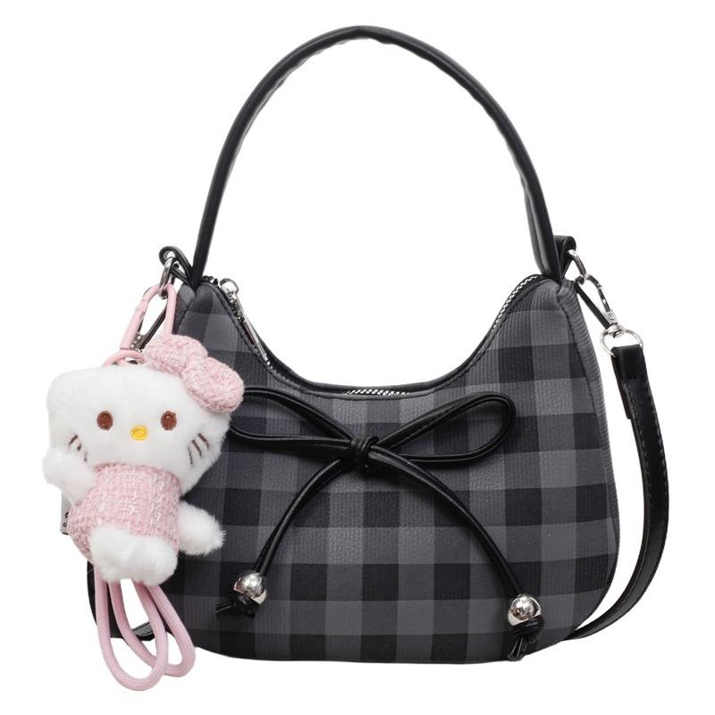 High-End Nischentasche Damen neue Mode Umhängetasche Schleife tragbare Knödeltasche