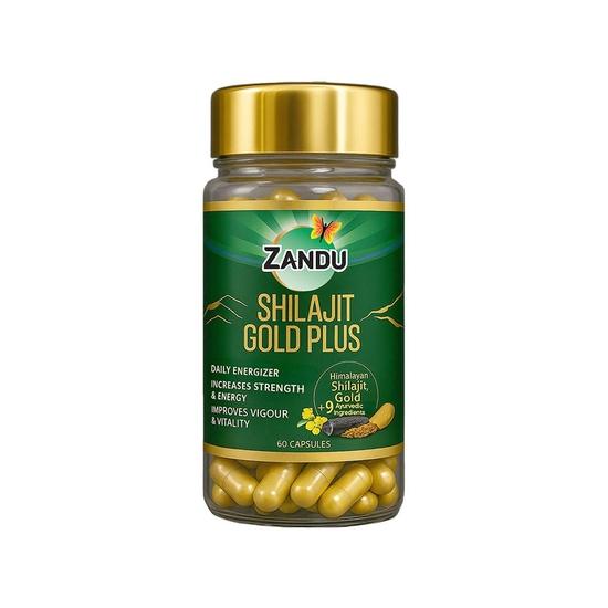 Zandu Capsule di Shilajit, arricchite con la bontà degli estratti naturali di Shilajit, aiutano a rafforzare l'immunità - 60 capsule vegetariane