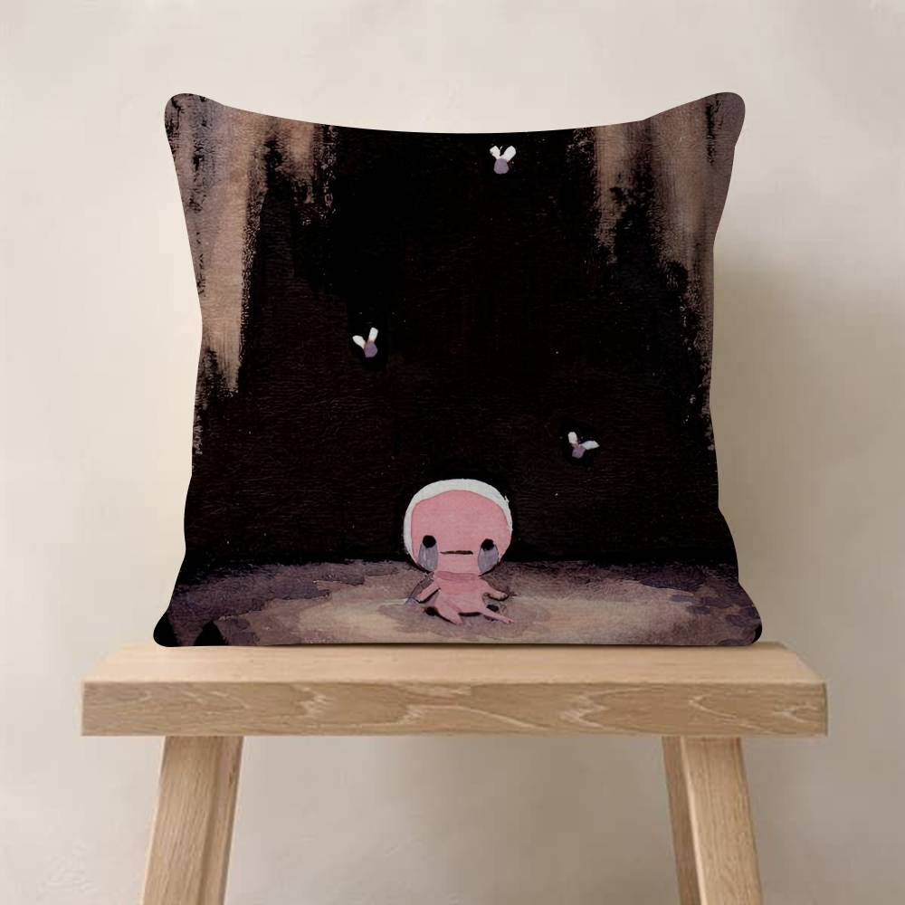 Game The Binding Of Isaac Movie Sticky Decorative Room Aesthetics Pillow Case Home Decor Bedroom Sofa Bed Couch Pillow X