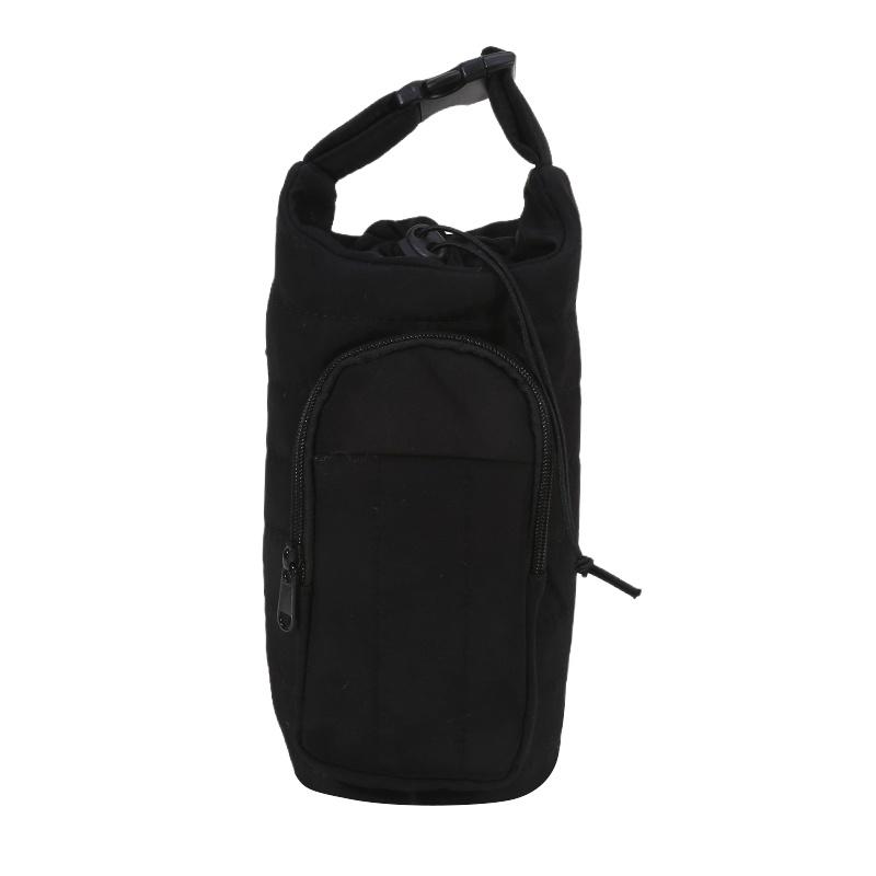 

Water Bottle Cup Cover Car Ice er Protective Case Crossbody Handheld Universal Kettle Bag for Dining And Utensils чёрный