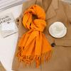 New 69 Color Winter Scarf for Women Long Warm Cashmere Scarves Hijab Solid Lady Shawl Wrap Female Pashmina Bandana Poncho Stoles