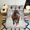 Horse Pattern Fitted Sheet, Microfiber Bed Cover,non-slip,mattress Protection,easy Care,all Season, Breathable, Machine Washable