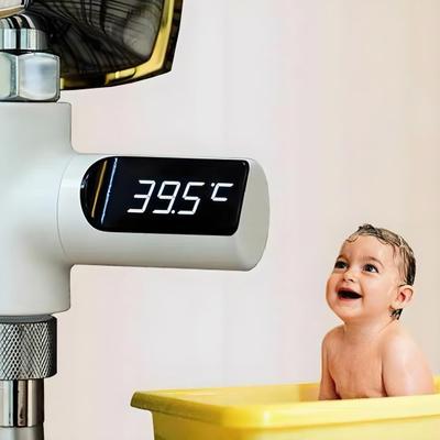 Termómetro para Baby Shower de Lectura Instantánea con Pantalla Digital LED, Termómetro para Temperatura del Agua, Medidor de Temperatura Preciso para Grifo de Baño