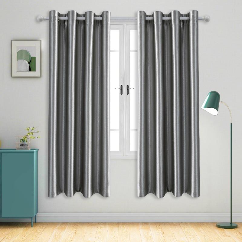 Solid Color Blackout Fabric Balcony Sunshade Thermal Insulated Curtain With Eyelets Perfect For Home And Office Use Energy Efficient Curtains