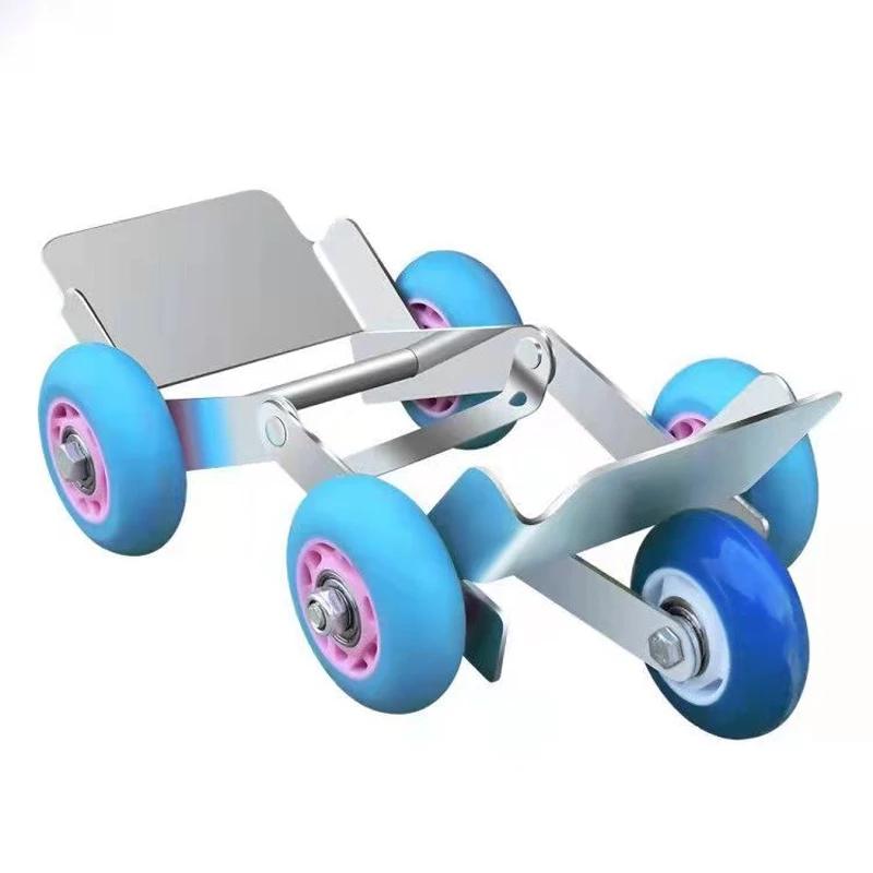 Electric Vehicle Emergency Trailer Tire Pusher Tire Skates Motorcycle Scooter Tire Dolly With 5 Wheels Flat Tire Emergency Tool
