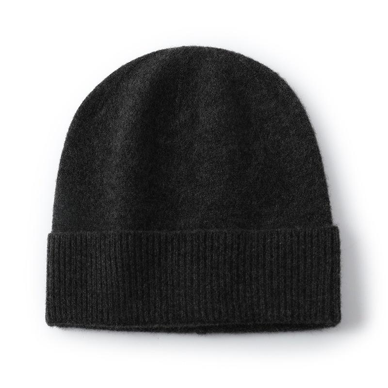 Meier Reine Schurwolle Unisex Strickmütze, warme lockere Beanie, Gehörschutz und warme Mütze