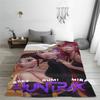 Kpop Demon Hunters Huntrix Flannel Blanket Winter  Soft Warm Throw Blanket for Girls Boys Home Decor Funny Bedspread Bed Cover