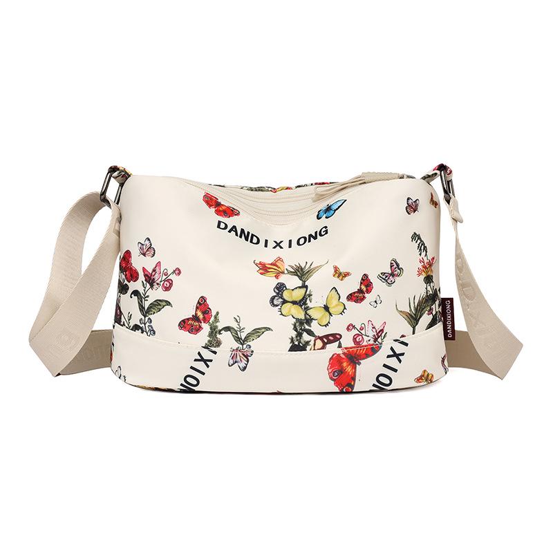 2025 Women's Large Capacity Multi-Compartment National Tide Print Fashion Crossbody Bag for Travel