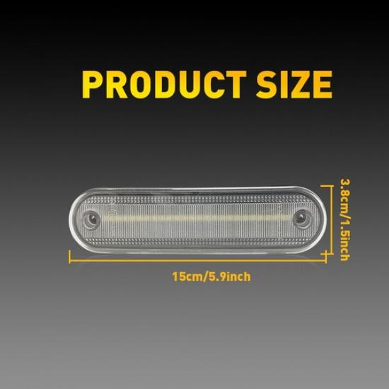 4X LED Strip Side Light Marker Clear Front & Rear For 1990-2005 Mazda Miata MX-5