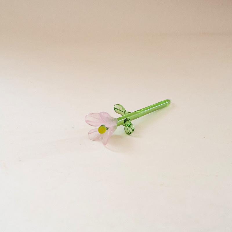 Glazed Handmade Small Flower Glass Simulation Bouquet Home Decoration Ornament