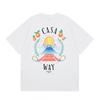 2026 Casablanca Print Loose Fit Cotton T-Shirt Men Youth Casual Wear