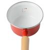 Fuji Enamel Induction Cooking Compatible Mini Saucepan, 12cm, with Polyester Lid, Enamel Saucepan, C-12S, Red