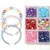 100Pcs Acrylic Colorful Love Beads For DIY Necklace Bracelet Earrings Jewelry Making Craft Accessories