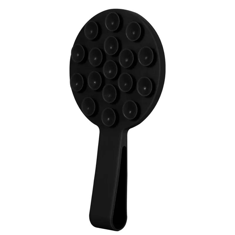 

1 шт. Силиконовый держатель для телефона на присоске, подставка, зеркало, магнитное универсальное крепление для Magsafe iPhone 16 15 14 13 12 Pro Max, кронштейн для телефона чёрный