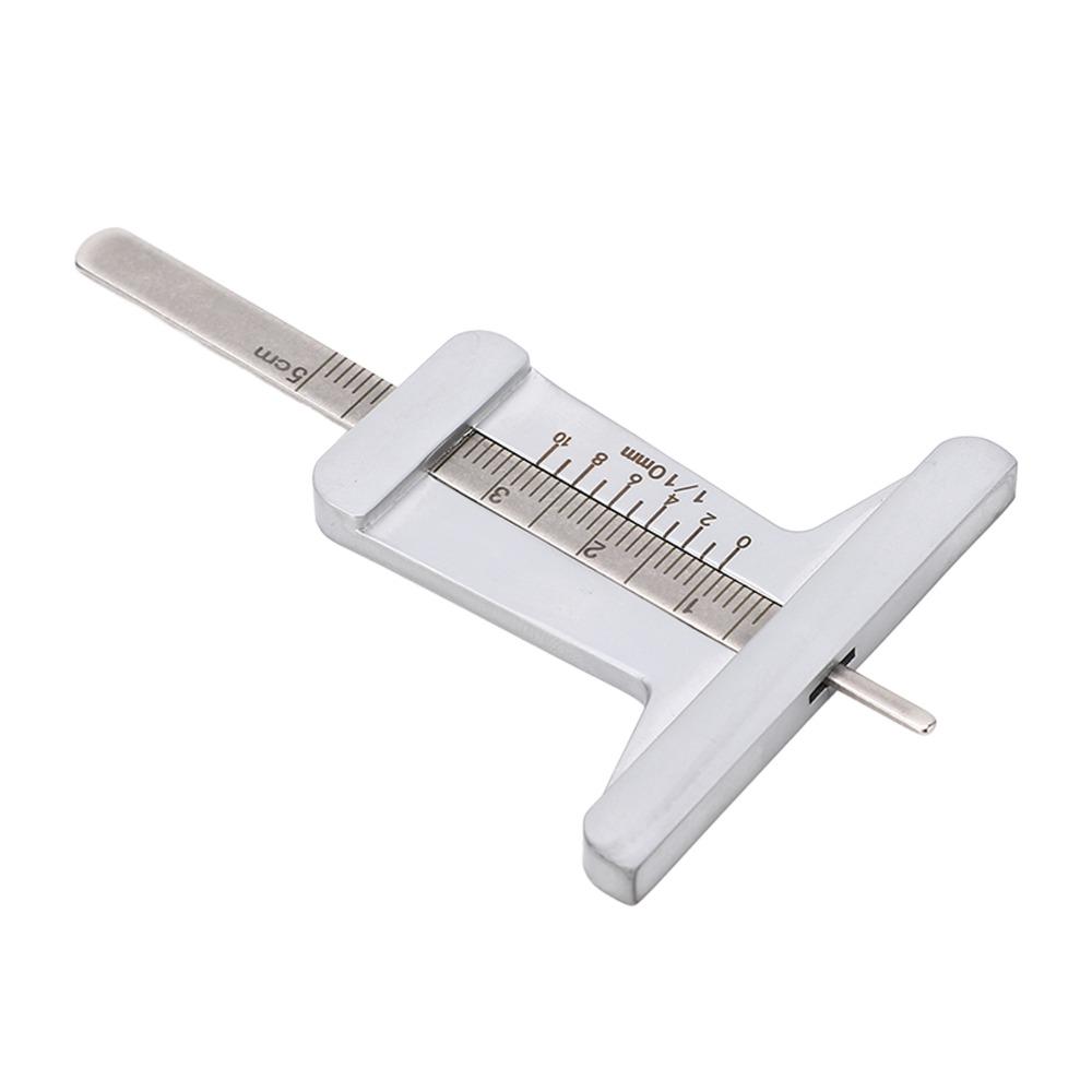 Stainless Steel Tire Tread Depth Gauge Precise Measurement 0-50mm Depth Gauge Vehicle Inspection Automotive Inspection Tool