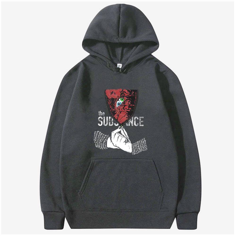 Horror Movie The Substance Graphic Hoodie Male Fashion Hooded Sweatshirt Men Women Clothing Casual Oversized Pullover Hoodies