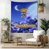 Biene Maja Custom Your Name Wall Decor Tapestry Art For Pet Memorial Birthdaywedding Party Backdrop Family Gift
