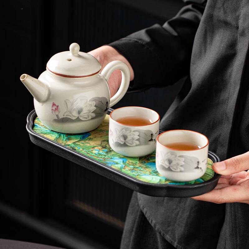 Nordic Ru Kiln Ceramic Kung Fu Tea Set