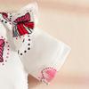 Summer Baby Girl Dress Set: Butterfly Heart Romper, Corduroy Suspender Skirt & Hairband