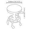 New Washable Chair Seat Cover Slipcover Removable Round Stool Covers with Elastic Bands Chair Cover for Bar Swivel Chair