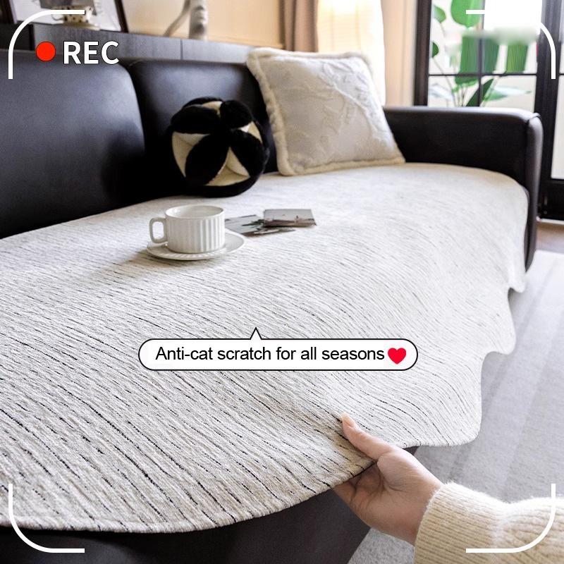 Chenille Fabric Sofa Cushion for Living Room Special Shape Non-slip Couch Cover L Shaped Sofa Towel Seat Pad Protection Cover