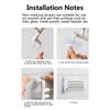 Wall Mounted Towel Bar Swivel Towel Rack Stainless Steel Towel Hanger 180° Rotation Space Saving Towel Rack for Bathroom