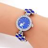 Vierblättriges Kleeblatt, luxuriöse Damenmode, Quarzuhr, Strass-Armbanduhr, Armband, Damengeschenke, Kleid-Armbanduhren