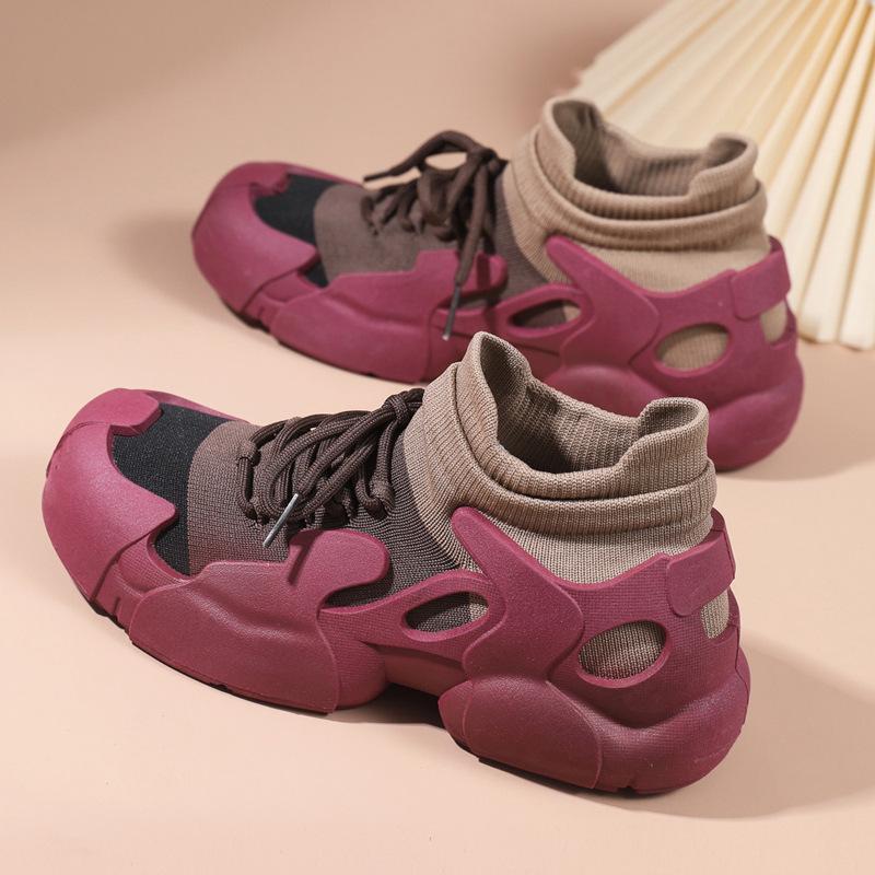 Lightweight Breathable Color Blocking comfort women shoes Women's Casual Sports Shoes Fashionable versatile leisure sneakers
