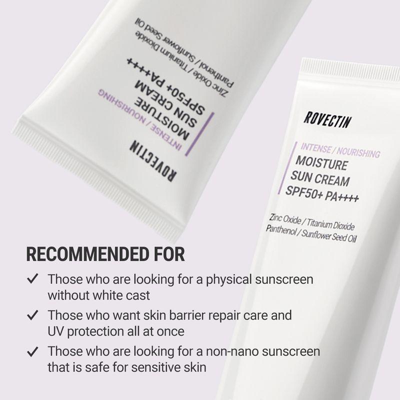 ROVECTIN Intense Moisture Sun Cream SPF50+ PA++++