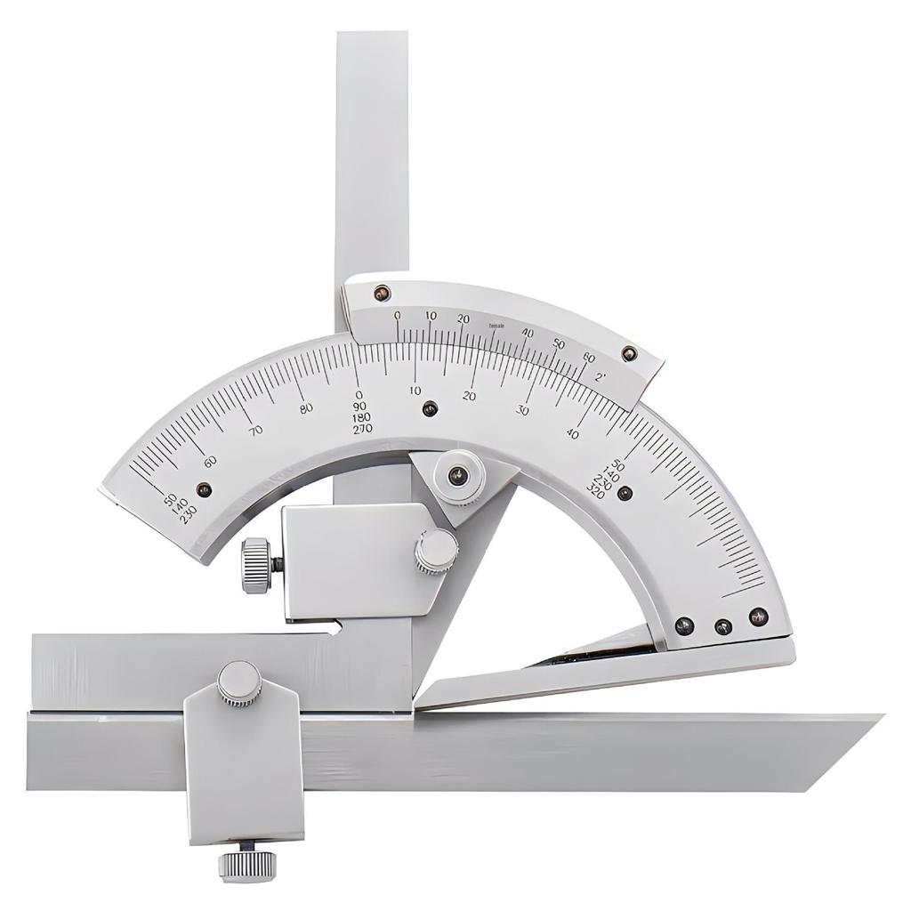 ETOPOO 0-320° Vernier Angle Protractor & Ruler