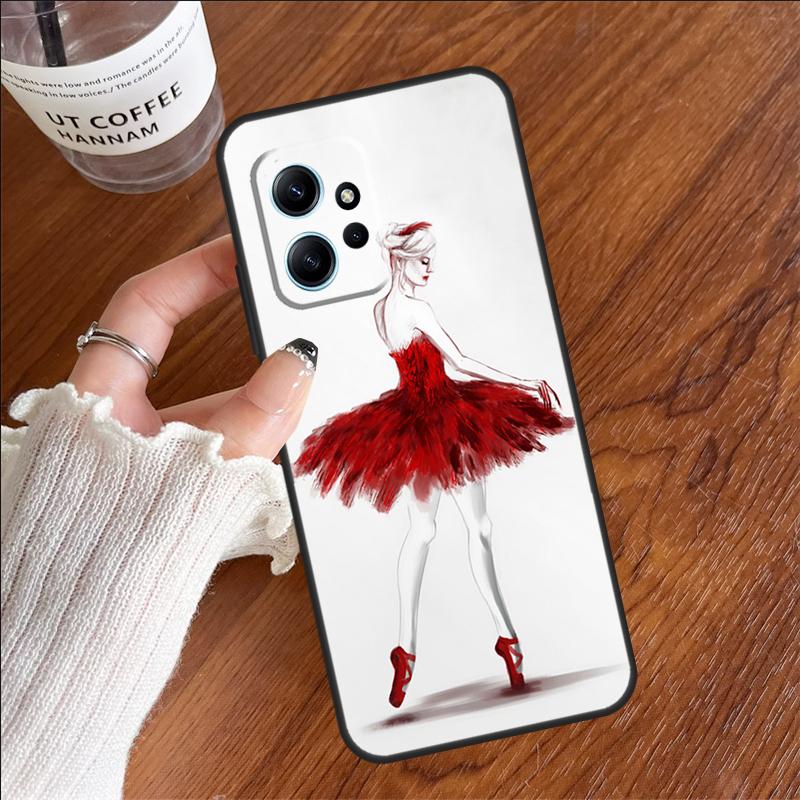 Ballet Ballerina Dancer Case For Xiaomi Redmi 13C 14C 10C 12C Redmi Note 14 12 11 9 10 13 Pro 9S 10S 11S 12S Cover
