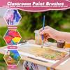 C-Convenient-50Pcs Paint Brushes Bulk Small,Paint Brushes For Kids Fine Paint Brushes Set Detail Paint Brushes For Model Canvas