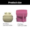 Whale Silicone Molds Succulent Plant Pots Moulds Whale Shape Planter Crafting Molds Silicone Texture for Hand-Making