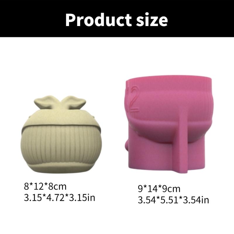Whale Silicone Molds Succulent Plant Pots Moulds Whale Shape Planter Crafting Molds Silicone Texture for Hand-Making
