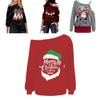 Stylish Women's Christmas Jumper Pullover Loose Fit Sweatshirt For Festive Seasons