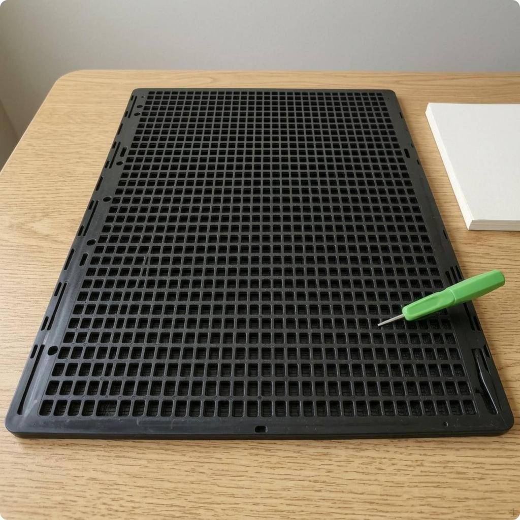 Braille Writing Board Rigid Hinged Office Black Supply