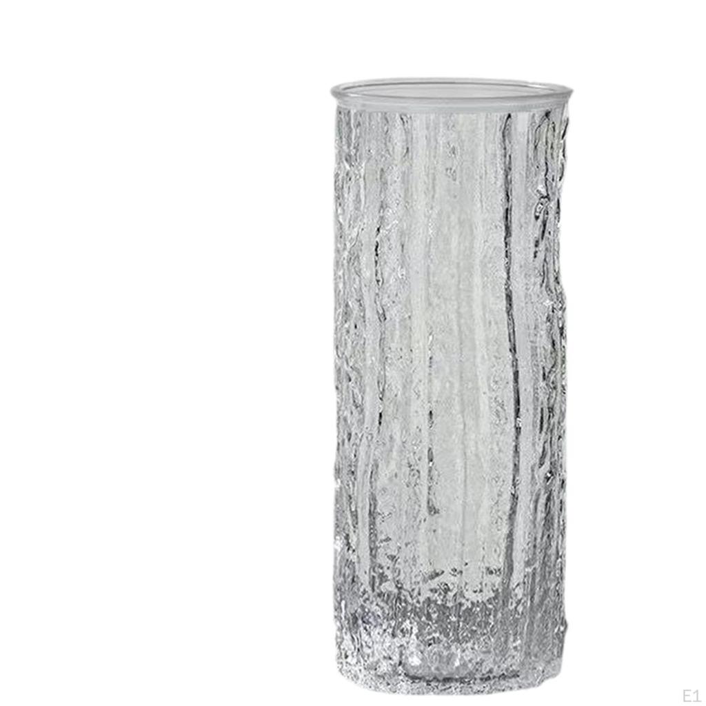 Glass Flower Vase Desktop Ornament Decorative Arrangement for Cabinet Entrance Bookshelf