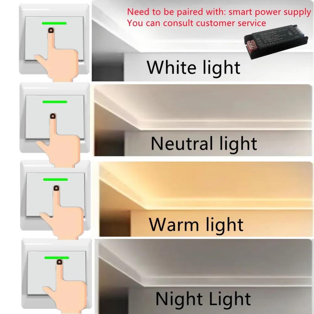 10m 480 LEDs/m COB LED Strip Lights Flexible Tape DC24V RA98 High CRI CCT 2700K-6500K Linear Dimming High Density For Room Decor