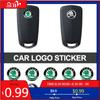 Adesivo per Auto 10mm Adesivo per Chiave Remota Auto Emblema in Alluminio Decalcomania Per Skoda Octavia Kodiaq Fabia Superb Rapid Kamiq Karoq Derivati Y