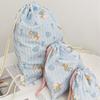 1PCS Drawstring Storage Bags Cute Cartoon Printed Dustproof Pouch for Cosmetic Makeup Organizer Portable Travel Accessories