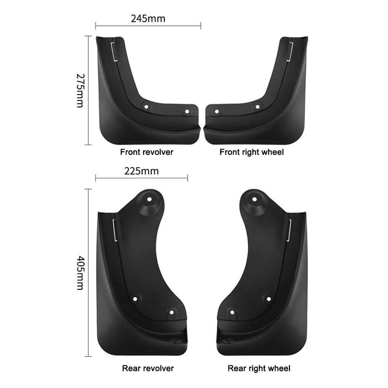 Juniper 2025 For Tesla Model Y Mud Flaps Front Rear Mudflaps Anti-Snow Anti-Sand Mudguards Guard Accessories