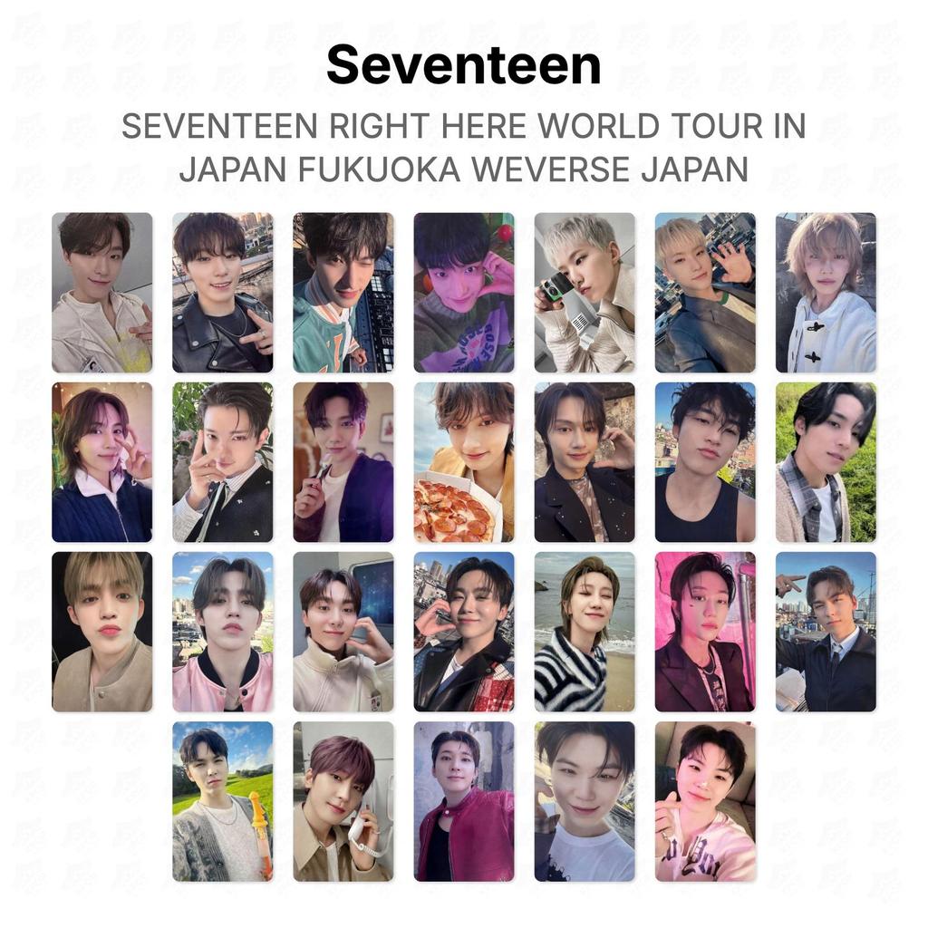 Seventeen PRÁVĚ TADY SVĚTOVÉ TURNEÉ V JAPONSKU FUKUOKA WEVERSE JAPAN Oficiální fotokarta
