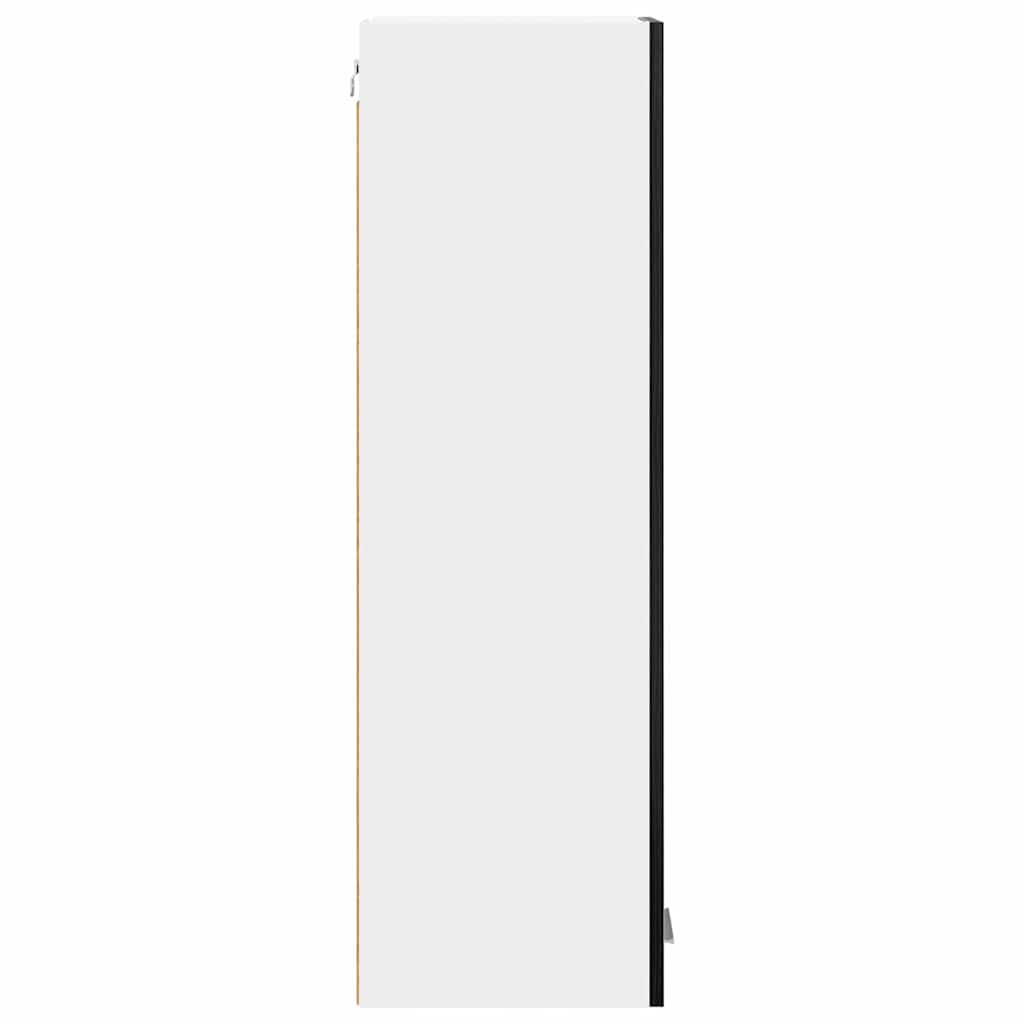 Hanging Cabinet with Storage Black Oak Effect 30 x 31 x 100 cm