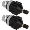 2Pcs Air Pump Inflator Surfboard Paddle Board Canoeing Adapter Heads Accessory