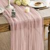Tulle Table Runner Decorative Sheer Tablecloth Solid Color Table Runner Arch Aisle Veil for Bridal Shower Wedding Arch Dessert Table Decoration