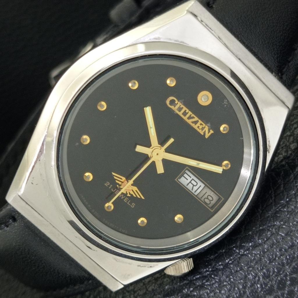 VINTAGE CITIZEN AUTOMATIC 8200 JAPAN MENS ORIGINAL DIAL WATCH A702159-5 R208-a702159